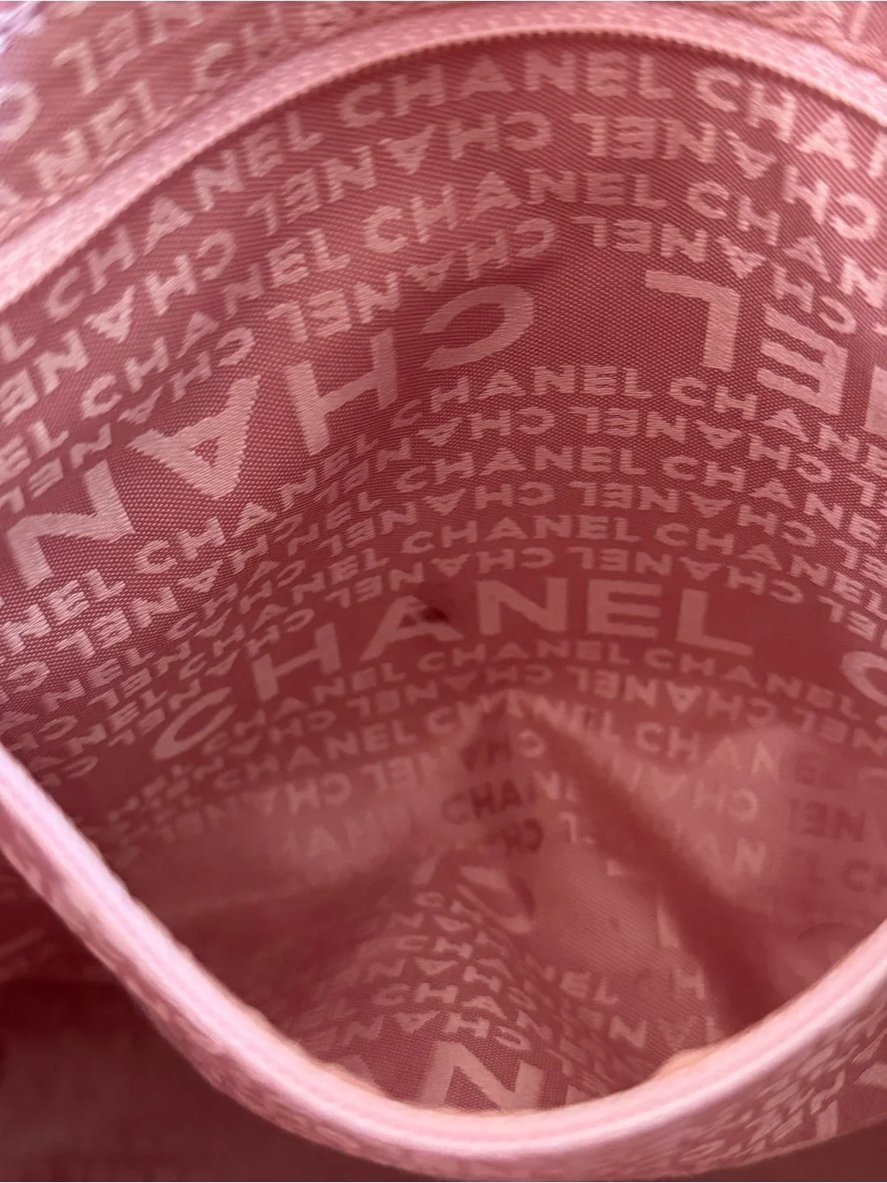 CHANEL Pink Quilted Leather Bag